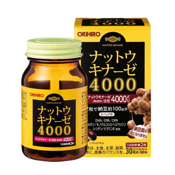 Viên uống Chống đột quỵ Orihiro 4000FU Nhật Bản
