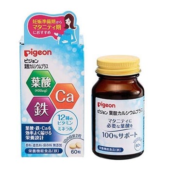 Vitamin bầu Pigeon bổ sung Axit folic canxi- 60 viên